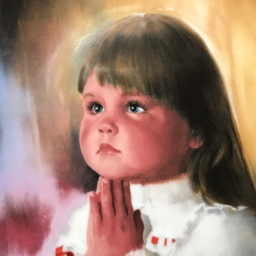 Vintage Plate # 71 in a “Christmas Prayer”, 2nd plate in the Collection 1982